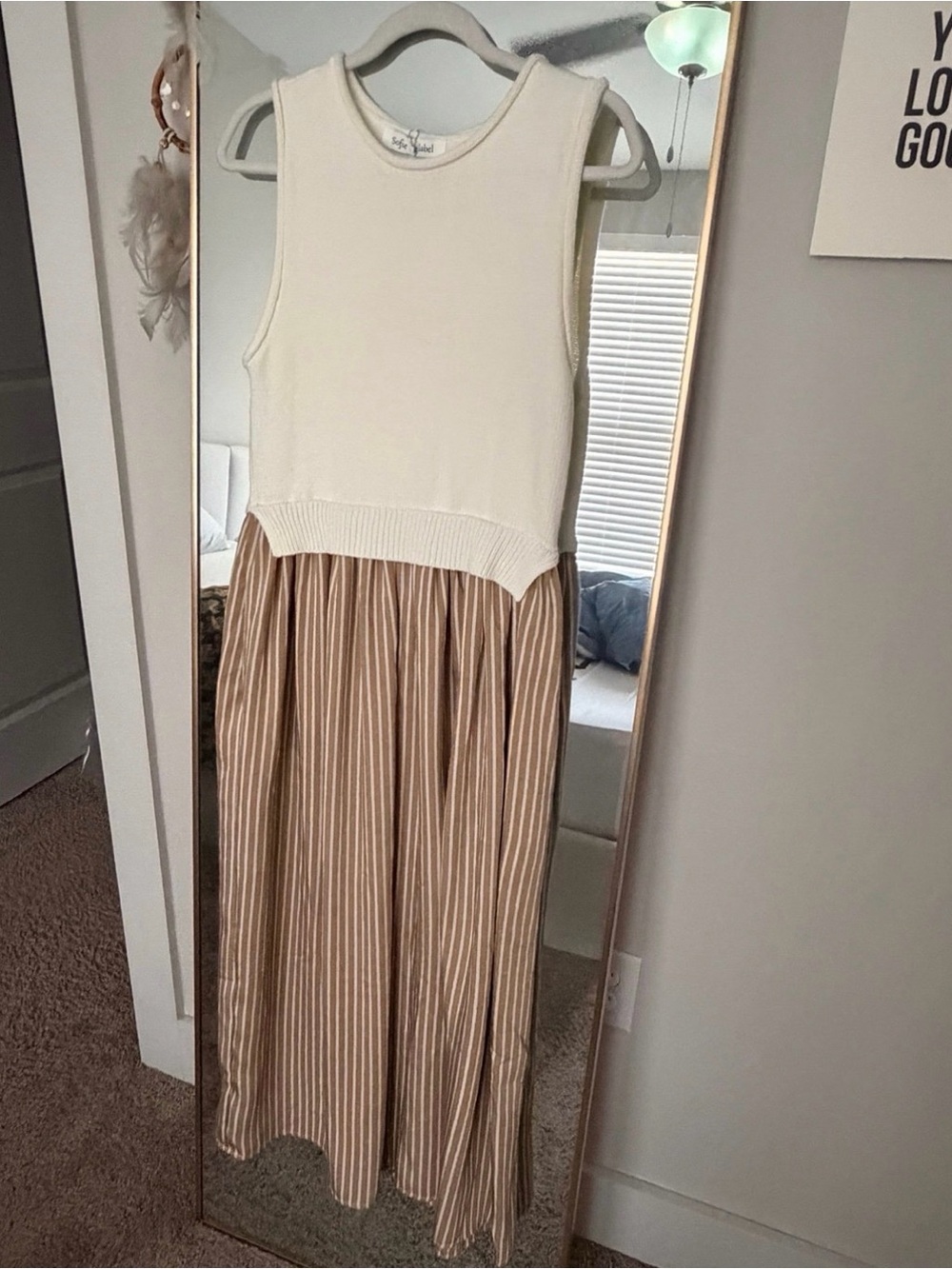 Sleeveless Knit Top Dress